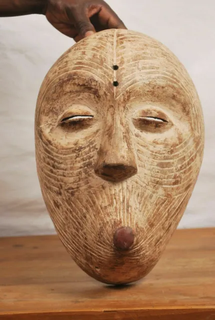 African tribal art,luba Mask from Democratic Republic of Congo 6