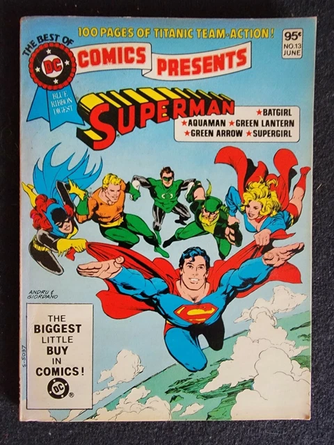 Best Of Dc - Blue Ribbon Digest #13 - Superman In Team-Up Action - June 1981