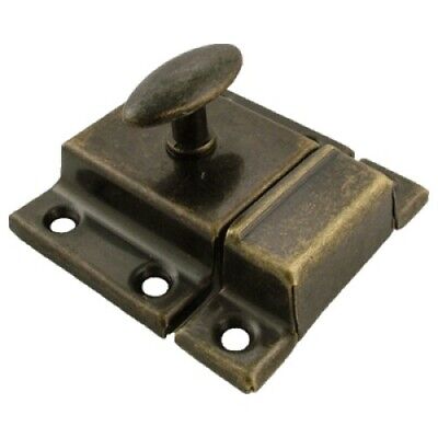 Antique Brass Large Stamped Cabinet Latch  NEW