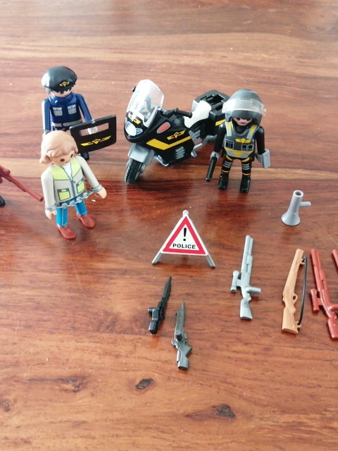 Playmobil Lot de personnages police et accessoires