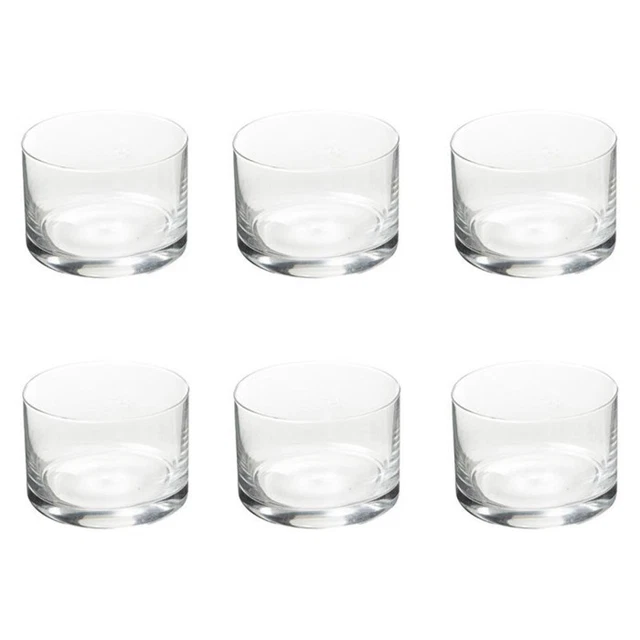 Secret De Gourmet - Lot De 6 Verrines Droites Paris 28cl En Cristallin Transparent - Élégantes Et Pratiques