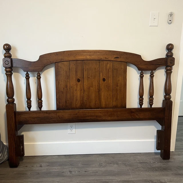 Antique Headboard for Full Bed with a Matching Dresser