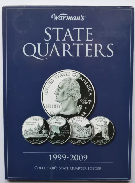 USA State Quarters 1999-2009 dollar FULL Set 58 Coins US America + Album