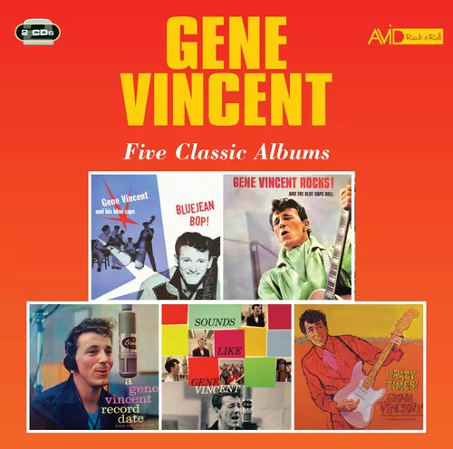 Gene Vincent : Five Classic Albums CD 2 discs (2018) ***NEW*** Amazing Value