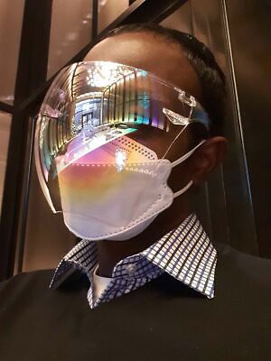 Reusable Blocc Face Shield Mask Safety Protection Anti Fog Saliva Visor Glasses