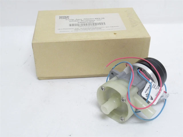233442 New In Box; March Pumps 893-08 Brushless Oil Pump; 24VDC; 1/2" In/Out