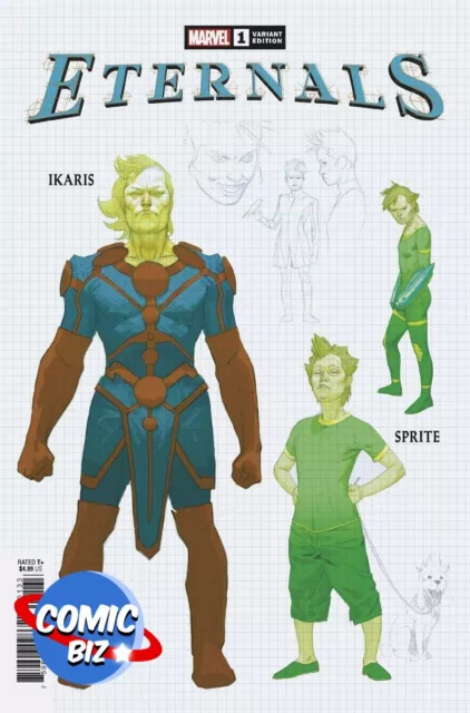 Eternals #1 (2021) 1St Printing Design 1:10 Variant Cover Marvel Comics ($4.99)