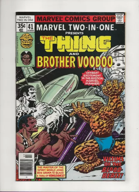 Marvel Two-In-One #41 (1978) The Thing High Grade VF+ 8.5