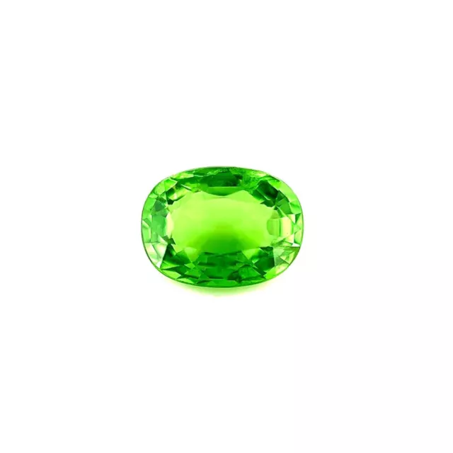 1.09ct Vivid Green VIVID Tsavorite Garnet Oval Cut Loose Gemstone 7.2x5.3mm