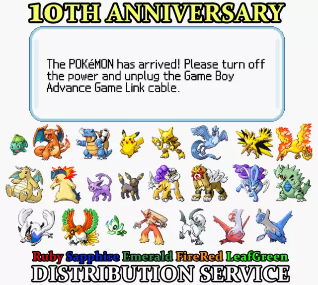 Pokemon Aura Mew GBA Distribution Cartridge Released