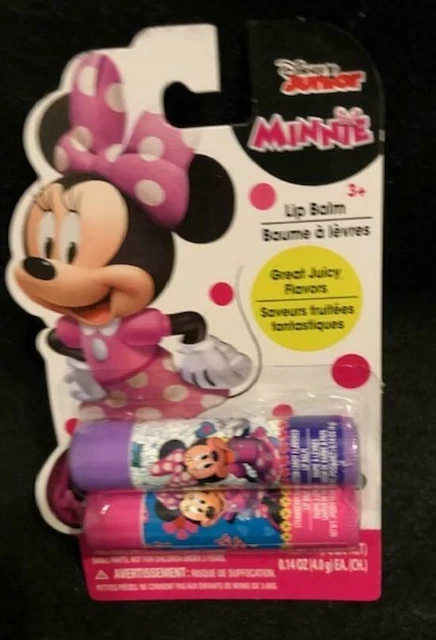 Disney Minnie Mouse  2-Pc Berry & Blueberry Flavored Lip Balm 0.14 Oz. Each