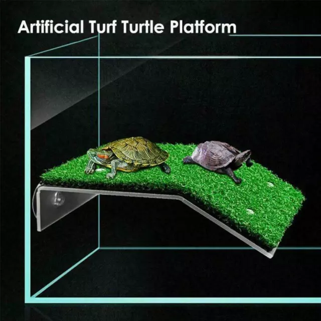 Turtle Basking Platform Fish Tank Aquarium Ramp Reptile Resting Ladder S2A6