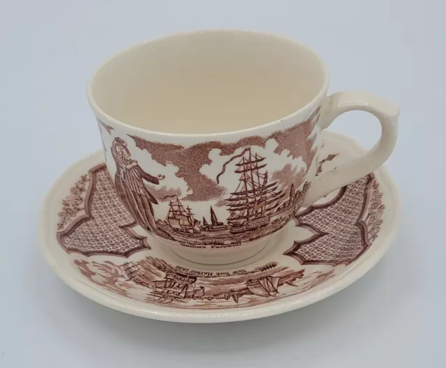 Vintage Fair Winds Teacup & Saucer Made by Alfred Meakin Staffordshire England