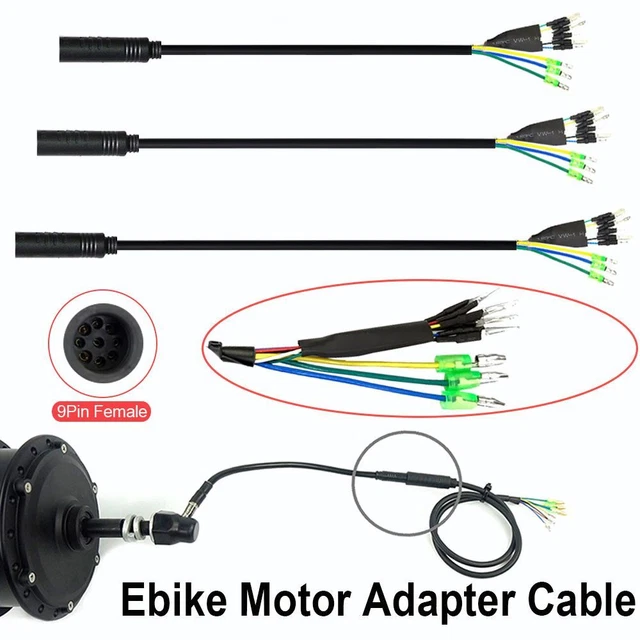 Ldabrye 9-Pin Motor Adapterkabel Für E-Bikes - Elektrofahrrad Umrechnungskabel Verlängerung