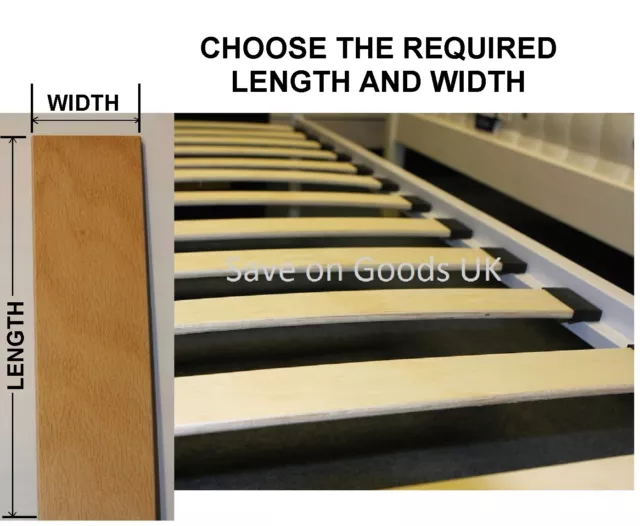 Replacement sprung on sale wooden bed slats