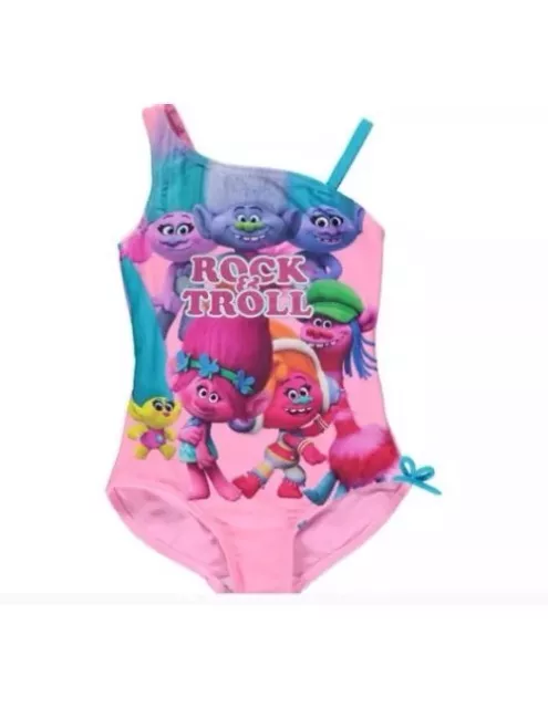 Girls Official George Licensed Trolls Swimsuit Swimming Costume 3 - 10  SUMMER