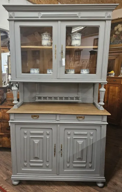 Antikes Buffet Küchenbuffet Küchenschrank shabby grau