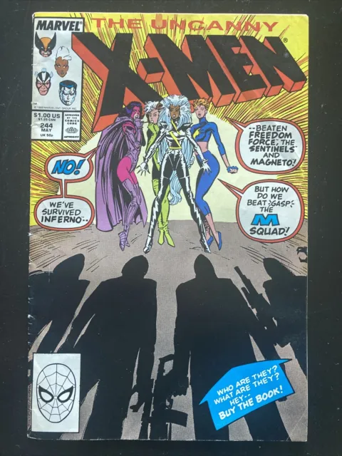 UNCANNY X-MEN Vol.1 #244 (May 1989, Marvel Comics) 1st Jubilee ▸ FREE SHIPPING