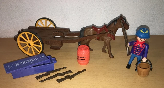 Lot PLAYMOBIL Western - Indiens, Cavalerie, Fort Brave (Occasion)