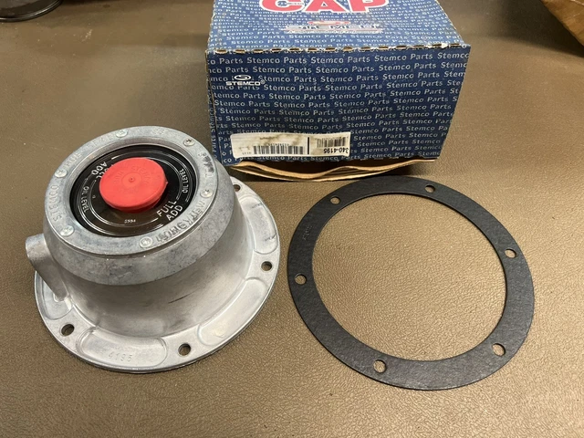 STEMCO 6 Hole Oil Hub Cap 340-4195 Includes Gasket 6-3/4 Bolt Circle 5/16 Bolts