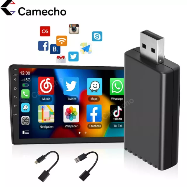 Wireless CarPlay USB Adapter Dongle Box Bluetooth Für Wired Carplay Autoradio