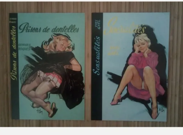 2 carte postale ASLAN Prison de dentelles Sensualité