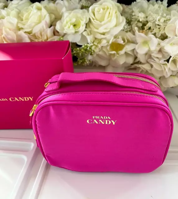 PRADA CANDY MAKEUP Cosmetic Bag Case Purse Clutch NEW SEALED