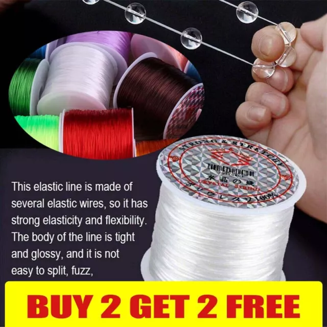 25M Elastic Stretchy Beading Thread Cord Bracelet String For