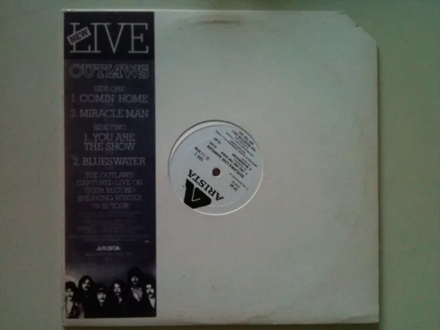 Outlaws Live Sampler - Comin' home 12'' US Promo Vinyl