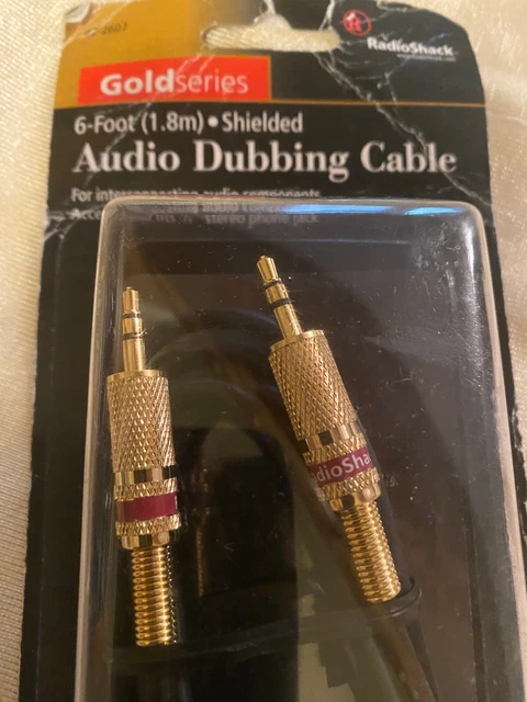 Radio Shack ( 1/8") 3.5mm to 3.5mm Audio/Aux Stereo Cable headphone Audiophile Radio Shack ( 1/8") 3.5mm to 3.5mm Audio/Aux Stereo Cable headphone Audiophile