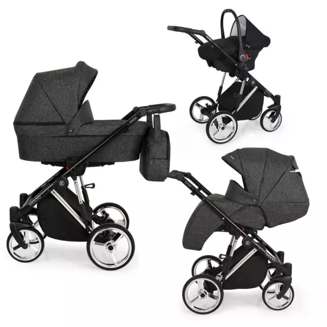 Poussette siège bébé siège auto Isofix en option Mollo Premium de Lux4Kids