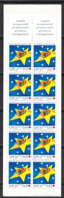 FRANCE 1999 CARNET Croix Rouge Fêtes de fin d'année Etoile N°2048** réf