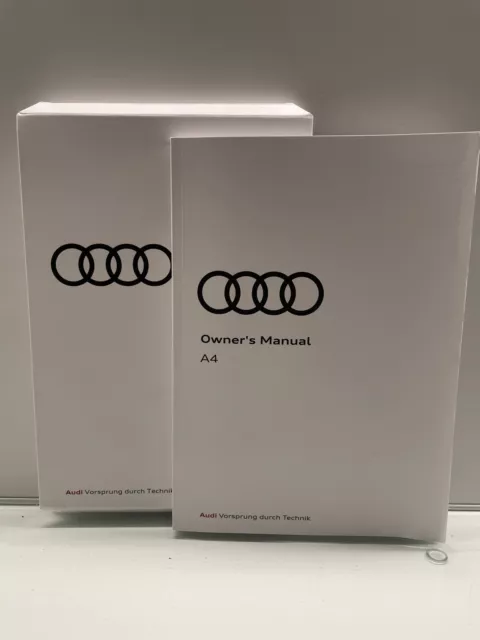 Audi A4 / S4 / Rs4 + Avant Owners Pack / Handbook / Manual + Sleeve 19~24 (2020)