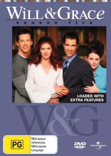 Will & Grace Season 5 DVD - BRAND NEW SEALED - Free Post - Region 4