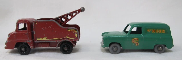 Matchbox 13-C Thames Wreck Truck and 59-A Ford Thames Van Matchbox 13-C Thames Wreck Truck and 59-A Ford Thames Van