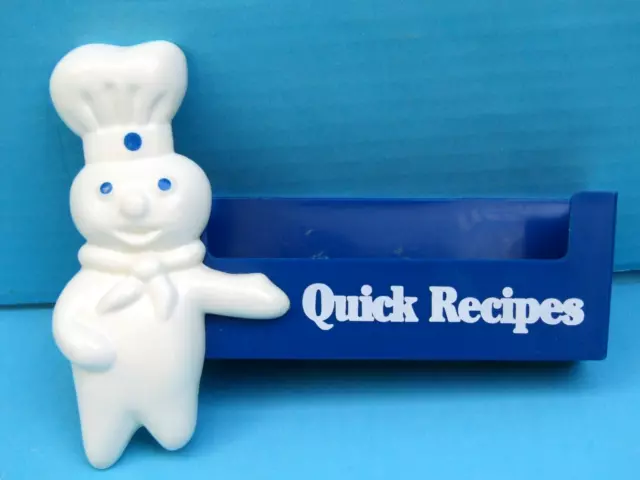 NIB Pillsbury Doughboy Store Display Plastic Recipe Card Holder FSHIP