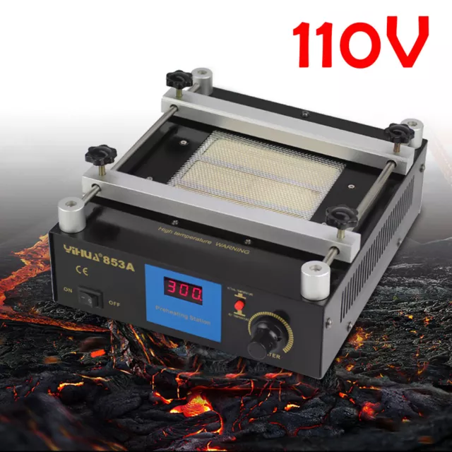 450W YIHUA 853A Infrared Soldering Preheat Preheating Station Hot Plate Oven