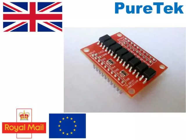 PC817, 8 channel opto-isolator breakout for Arduino, optoisolator, optocoupler