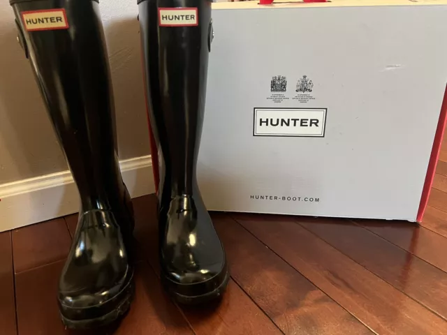 NEW Hunter Kids Original Gloss Waterproof Unisex Rain Boots