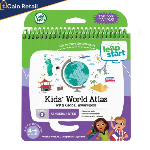 LeapFrog 21606 LeapStart Reception Kids World Atlas and Global Awareness