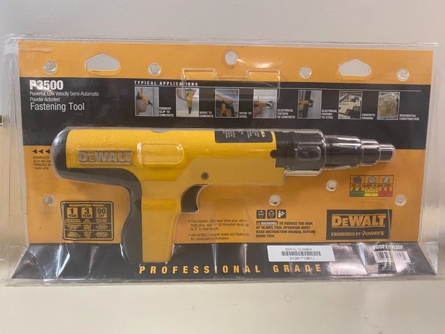 Dewalt P3500 Semi Powder Actuated Fastening tool -NEW OPEN BOX-