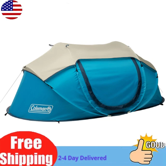 Coleman Pop-Up 2-Person Camp Tent, FAST SHIPPING, BRAND NEW