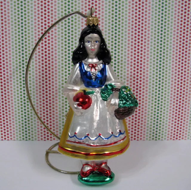 Kurt Adler Christmas Ornament Snow White Blown Glass Polonaise Komozja Poland