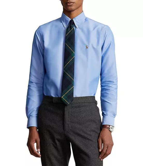 Polo Ralph Lauren Performance Oxford Coolmax Classic Fit Blue  $138 msrp NWOT