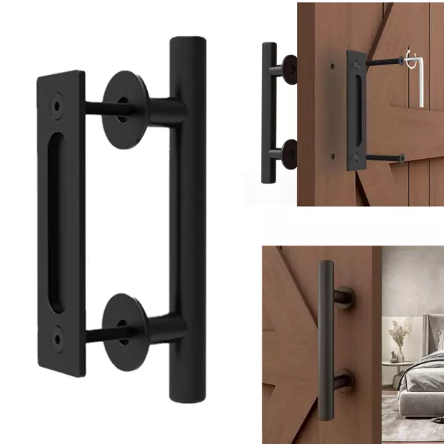 9"/12" Sliding Barn Door Pull Handle Heavy Duty Gate Handle Flush Hardware
