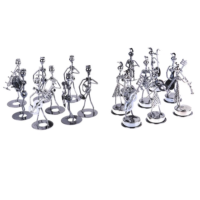MINI IRON MUSIC band model miniature musicians figurines art craft