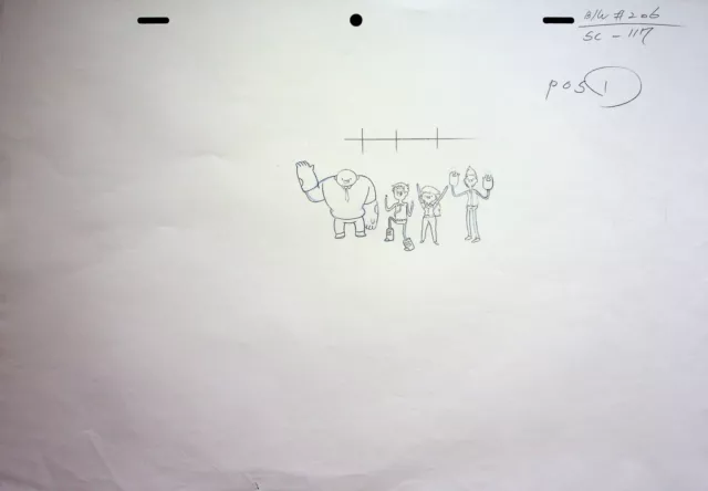 Bravest Warriors 2014  Hand Drawn Production Pencil Frederator Studios #WW