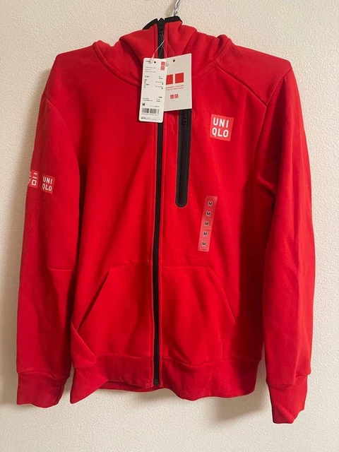 UNIQLO MEN KEI Nishikori Tennis Hooded Warm Up Jacket US Open 2015 M UK S 19.00 PicClick UK