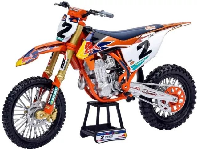 NEWRAY - Moto cross C. WEBB N°2 – RED BULL KTM 450SX F - 1/10 - NEW58213