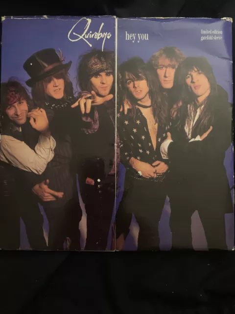 Quireboys. Hey You/ Sex Party 1989. Vinyl 7” Single 45rpm Record Gatefold Sleeve